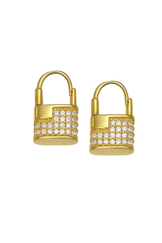 ORECCHINI LUCCHETTO ZIRCONATO