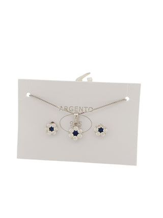 SET ORECCHINI E COLLANA FIORE