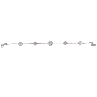 BRACCIALE QUADRIFOGLIO PERLATO