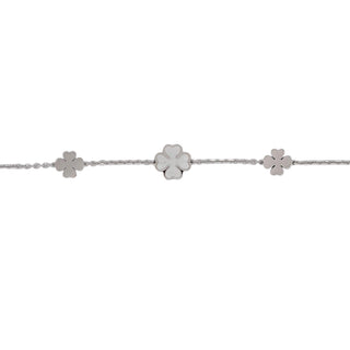 BRACCIALE QUADRIFOGLIO PERLATO