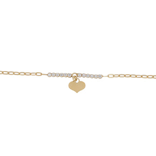 BRACCIALE CUORE BRILLANTE